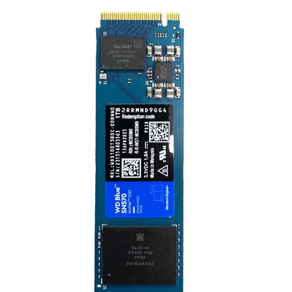 Pre-owned WD Blue SN570 1TB M.2 SSD PCIe Gen3 - Own4Less